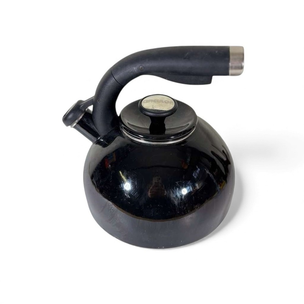 BLACK Circulon Teakettles TEA KETTLE Morning Bird Teakettle 2-Quart, Black‎